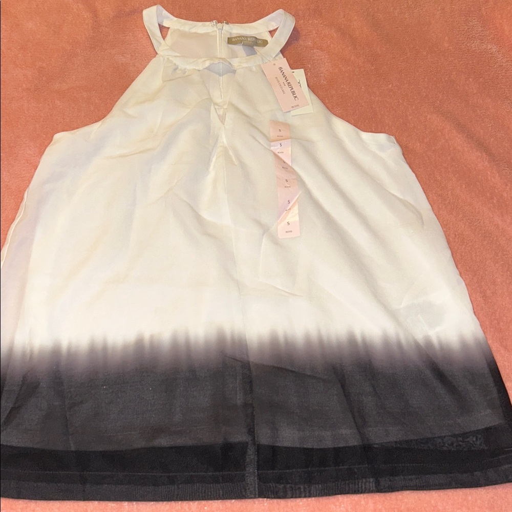 Banana Republic Cream Sleeveless Blouse
